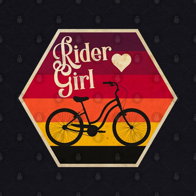 Bike Rider Girl by CTShirts